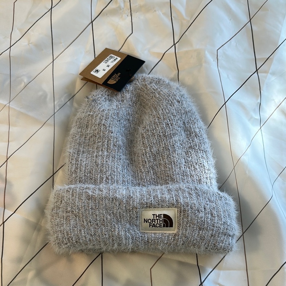 The North Face Soft Light Gray Beanie